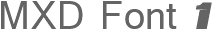MXD Font 1